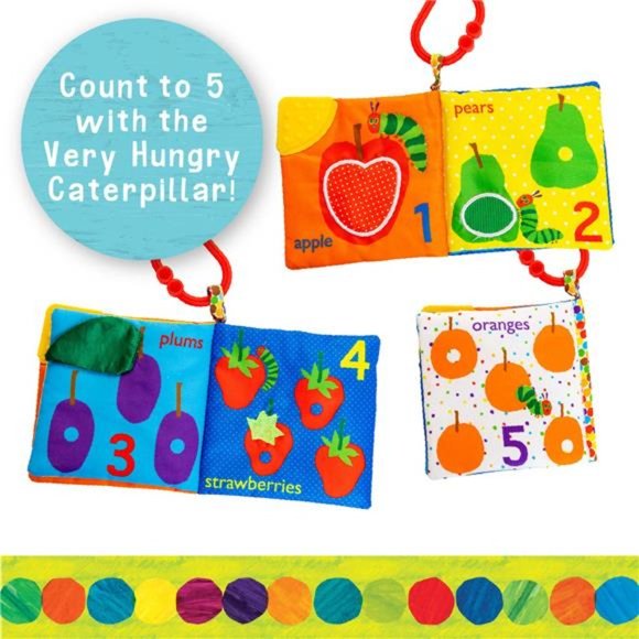 NEW -Let's Count Soft Book - Teething Crinkle Soft Sensory Book for Babies, 5x5" - Picture 2 of 6